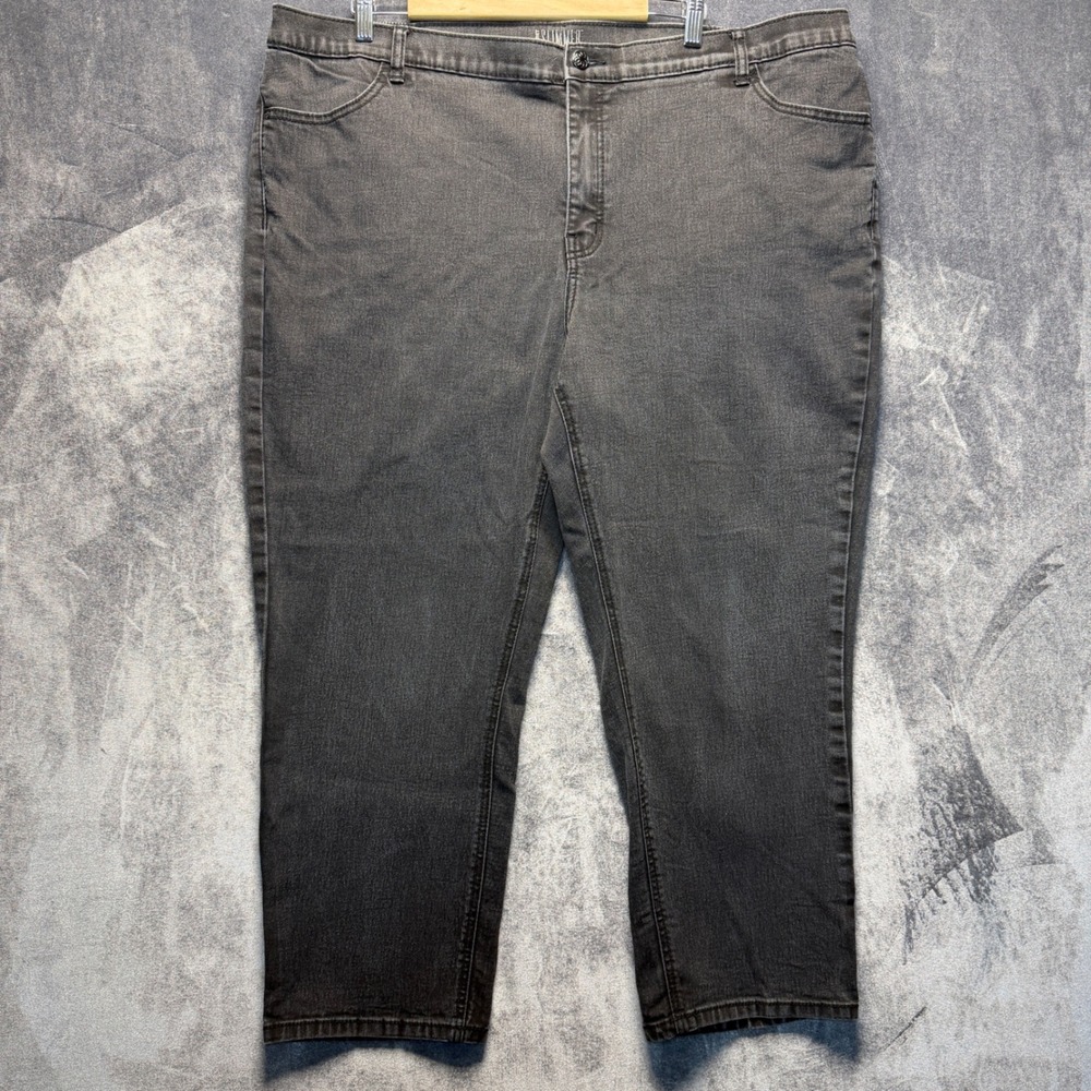 d.jeans Slimmer Jeans Womens 26WP Gray Cotton Blend Power Stretch Petite Casual